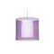 Besa Lighting Pahu 12 Cable Pendant, Trans. Amethyst/Opal, Satin Nickel Finish, 1x100W Incandescent 1KG-A18407-SN - alternate 1